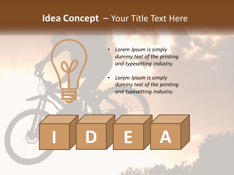 A Person Jumping A Bike In The Air PowerPoint Template