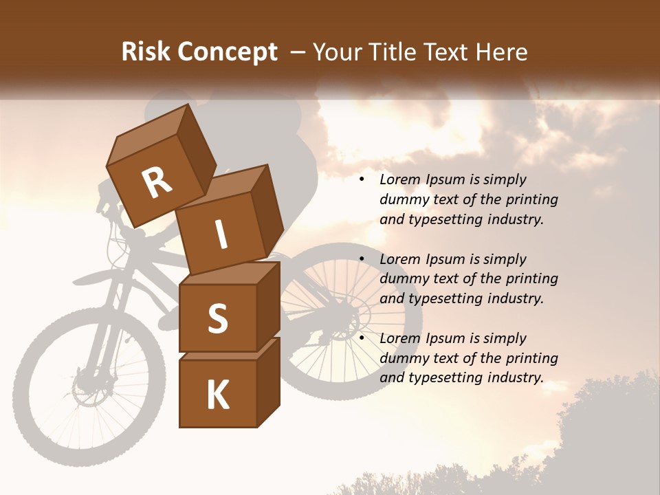 A Person Jumping A Bike In The Air PowerPoint Template