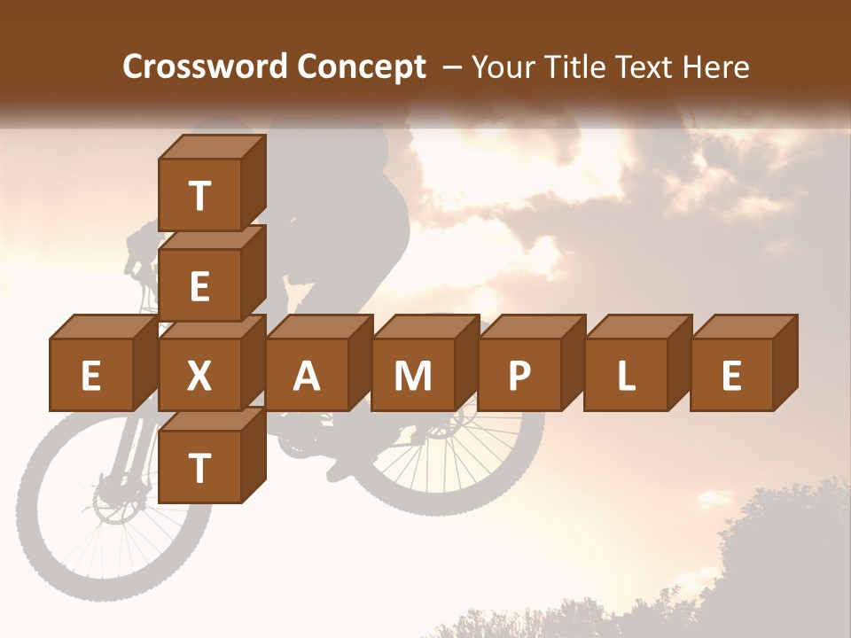 A Person Jumping A Bike In The Air PowerPoint Template