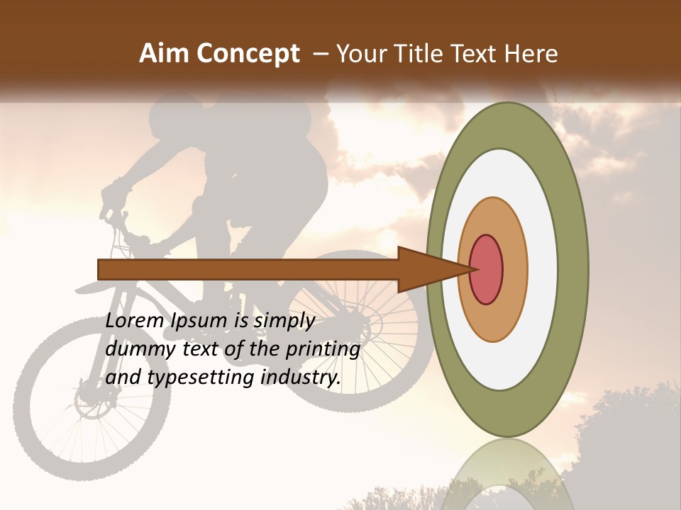 A Person Jumping A Bike In The Air PowerPoint Template