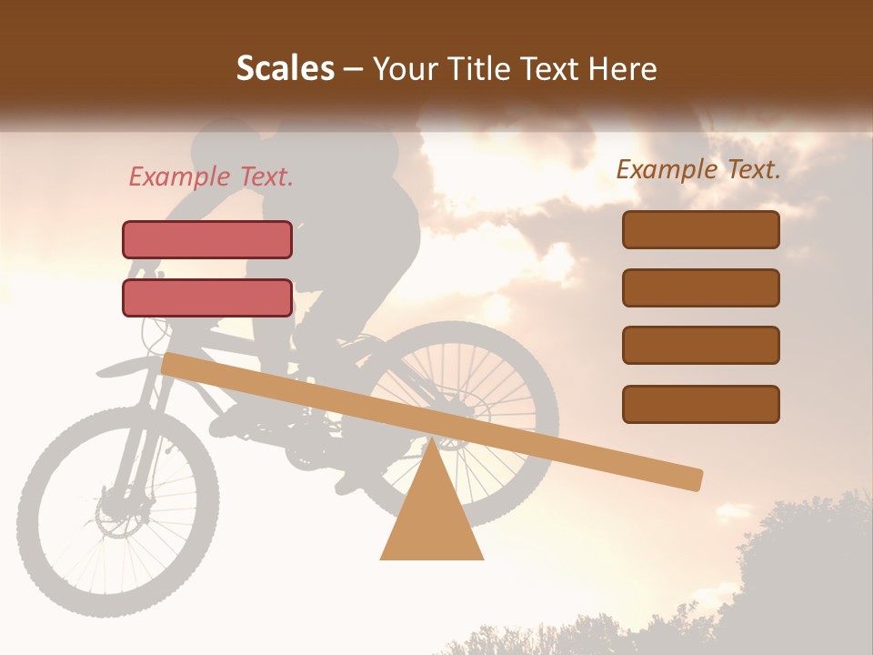 A Person Jumping A Bike In The Air PowerPoint Template
