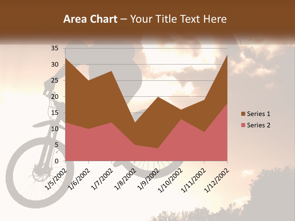 A Person Jumping A Bike In The Air PowerPoint Template