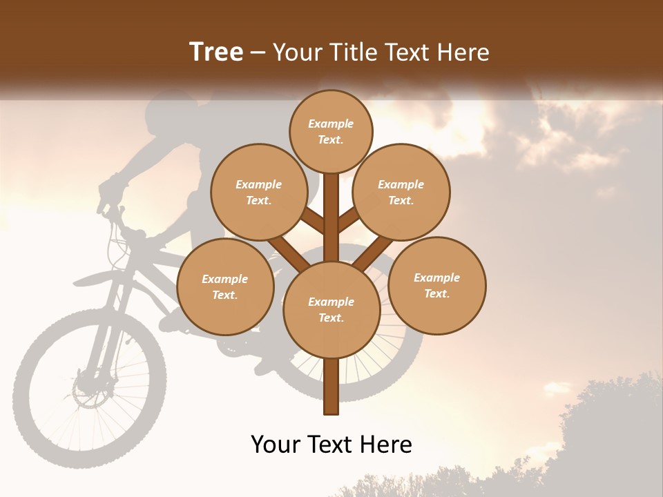 A Person Jumping A Bike In The Air PowerPoint Template
