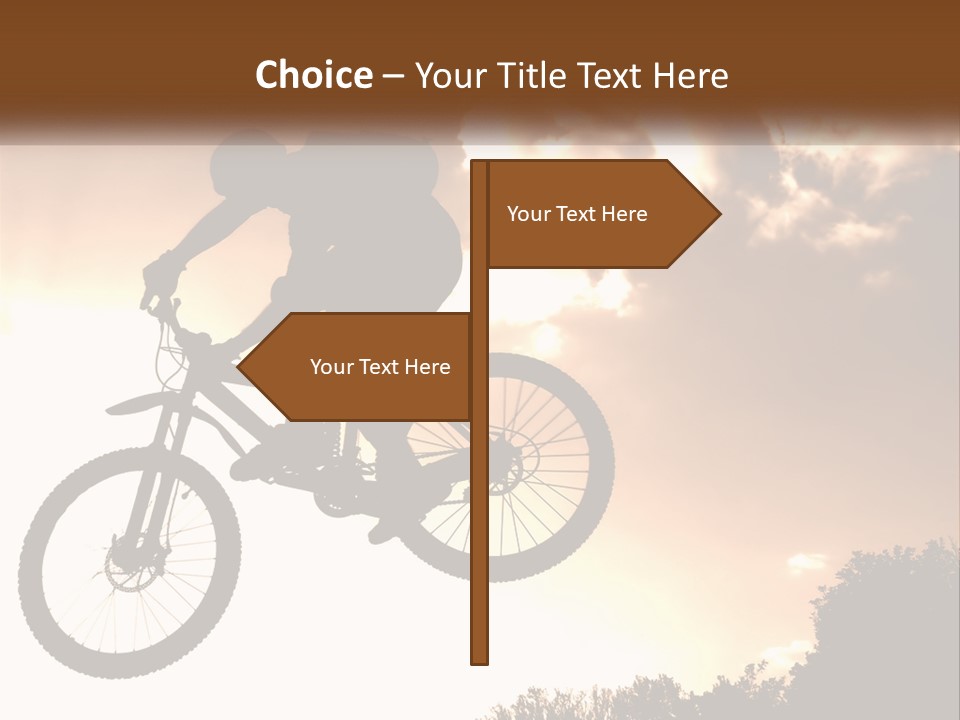 A Person Jumping A Bike In The Air PowerPoint Template