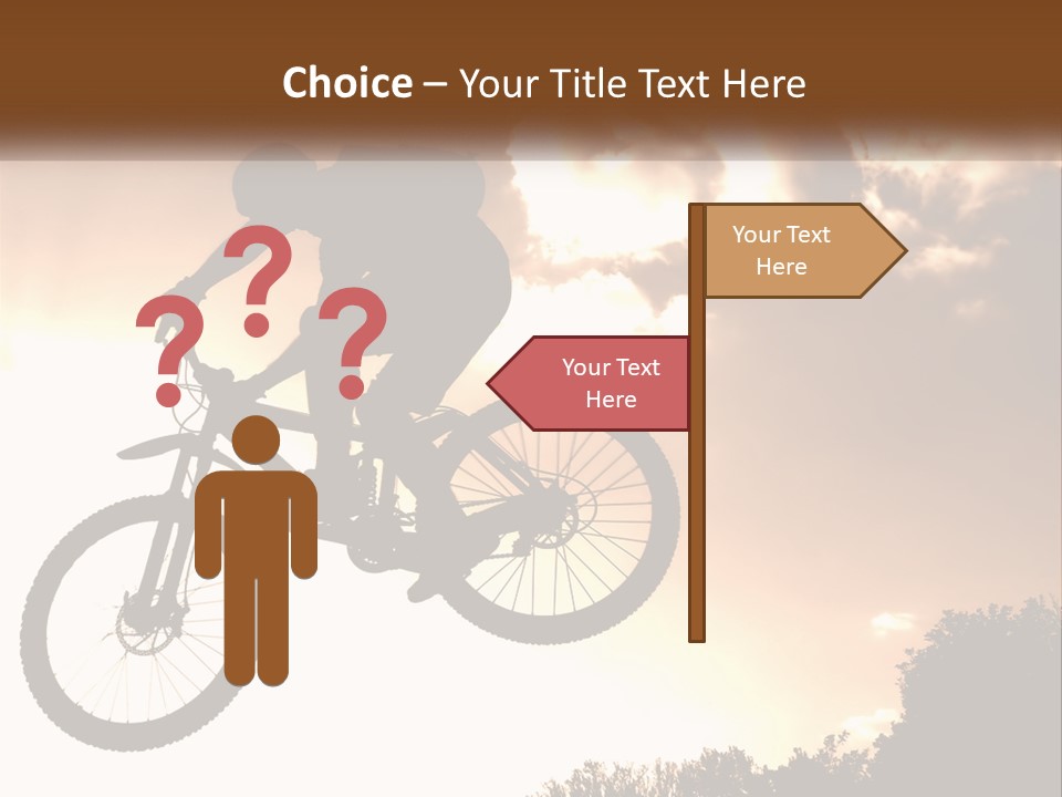 A Person Jumping A Bike In The Air PowerPoint Template