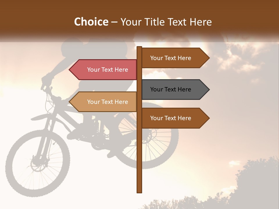 A Person Jumping A Bike In The Air PowerPoint Template