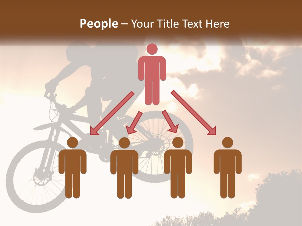 A Person Jumping A Bike In The Air PowerPoint Template