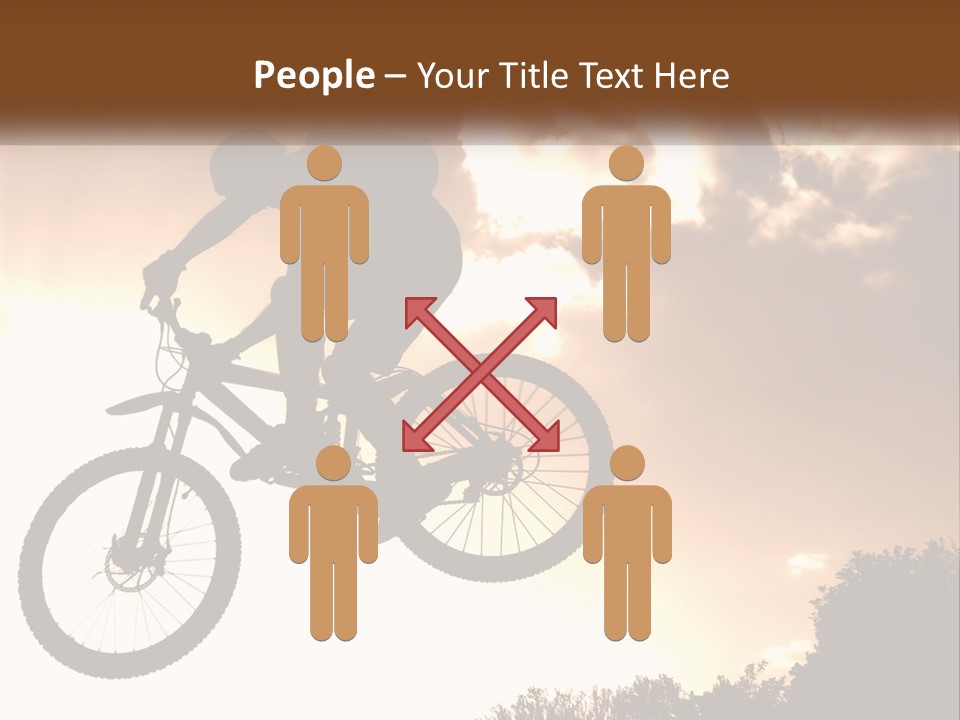 A Person Jumping A Bike In The Air PowerPoint Template