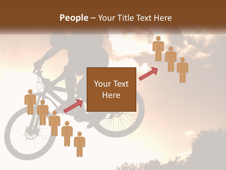 A Person Jumping A Bike In The Air PowerPoint Template