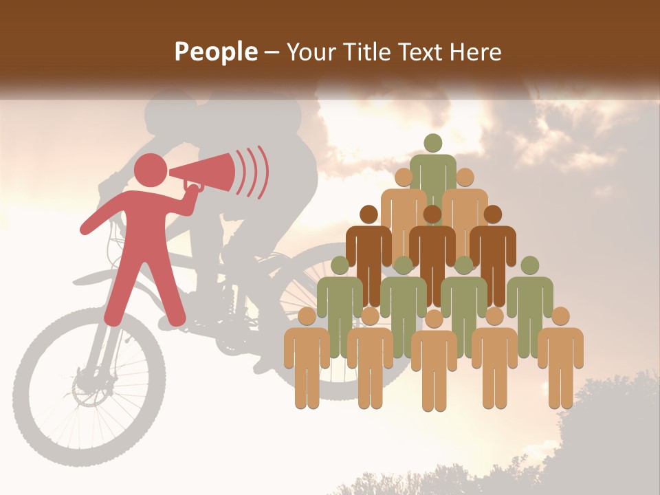 A Person Jumping A Bike In The Air PowerPoint Template