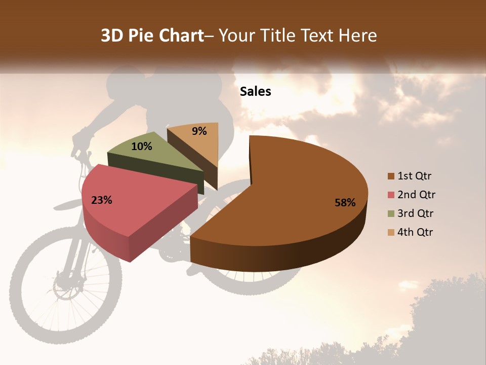 A Person Jumping A Bike In The Air PowerPoint Template