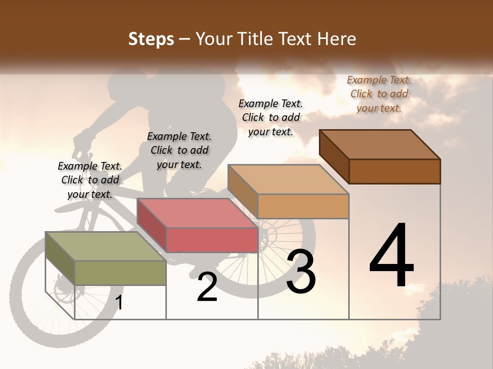 A Person Jumping A Bike In The Air PowerPoint Template