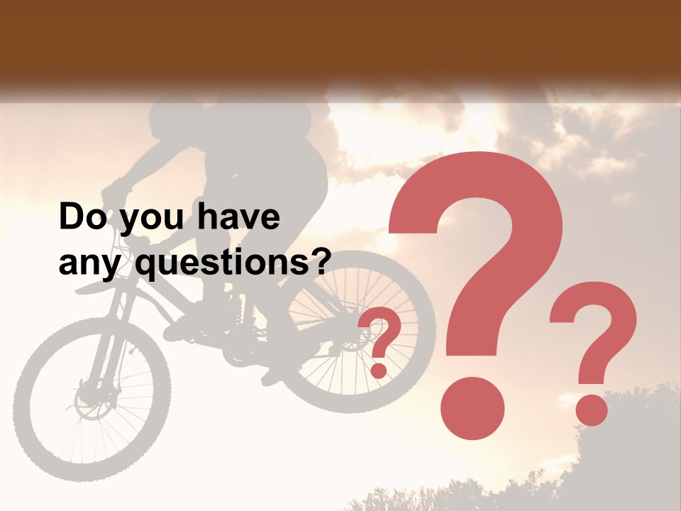 A Person Jumping A Bike In The Air PowerPoint Template