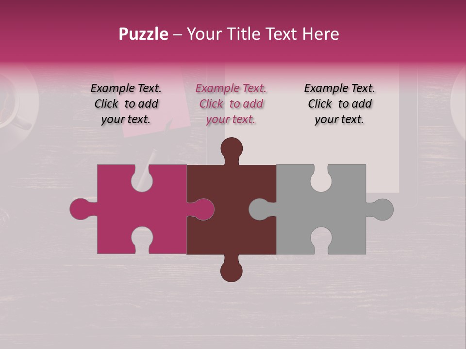 A Tablet Computer Sitting On Top Of A Wooden Table PowerPoint Template