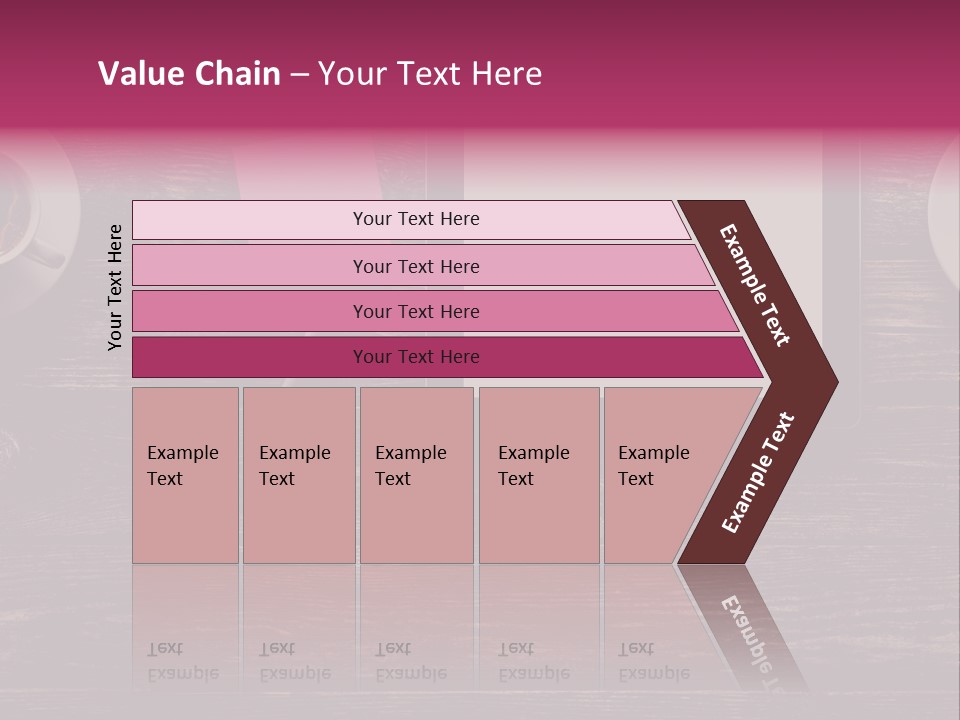 A Tablet Computer Sitting On Top Of A Wooden Table PowerPoint Template