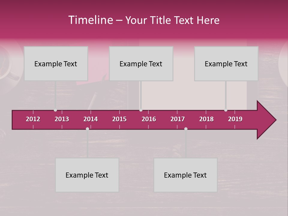 A Tablet Computer Sitting On Top Of A Wooden Table PowerPoint Template