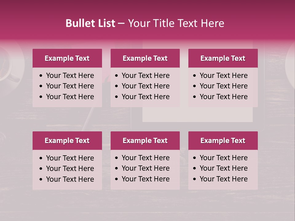 A Tablet Computer Sitting On Top Of A Wooden Table PowerPoint Template