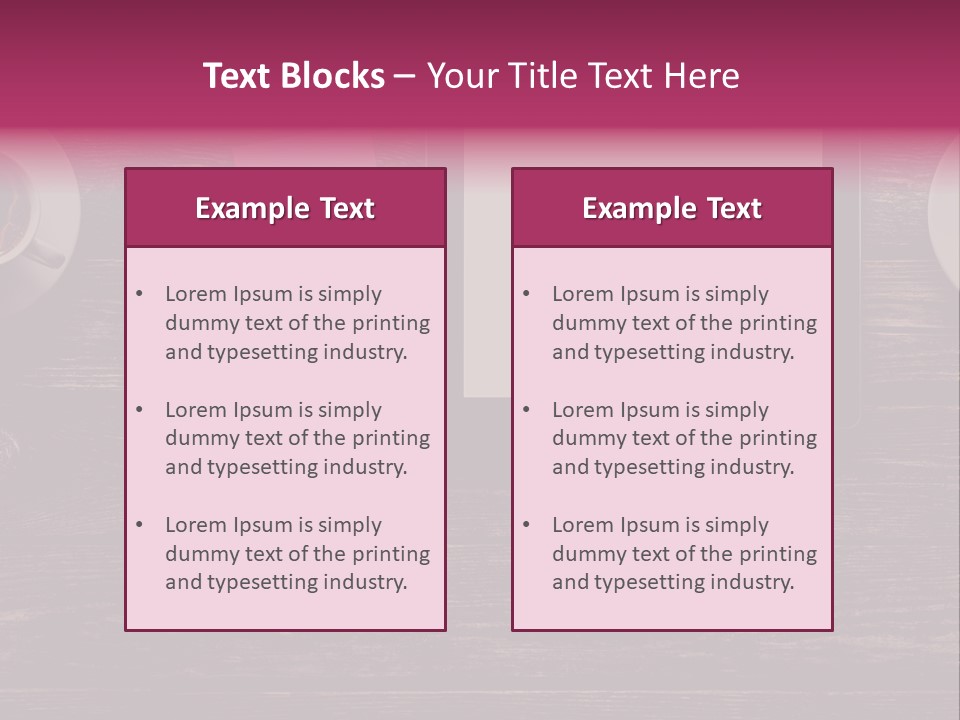 A Tablet Computer Sitting On Top Of A Wooden Table PowerPoint Template