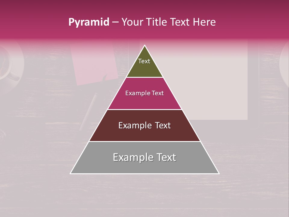 A Tablet Computer Sitting On Top Of A Wooden Table PowerPoint Template