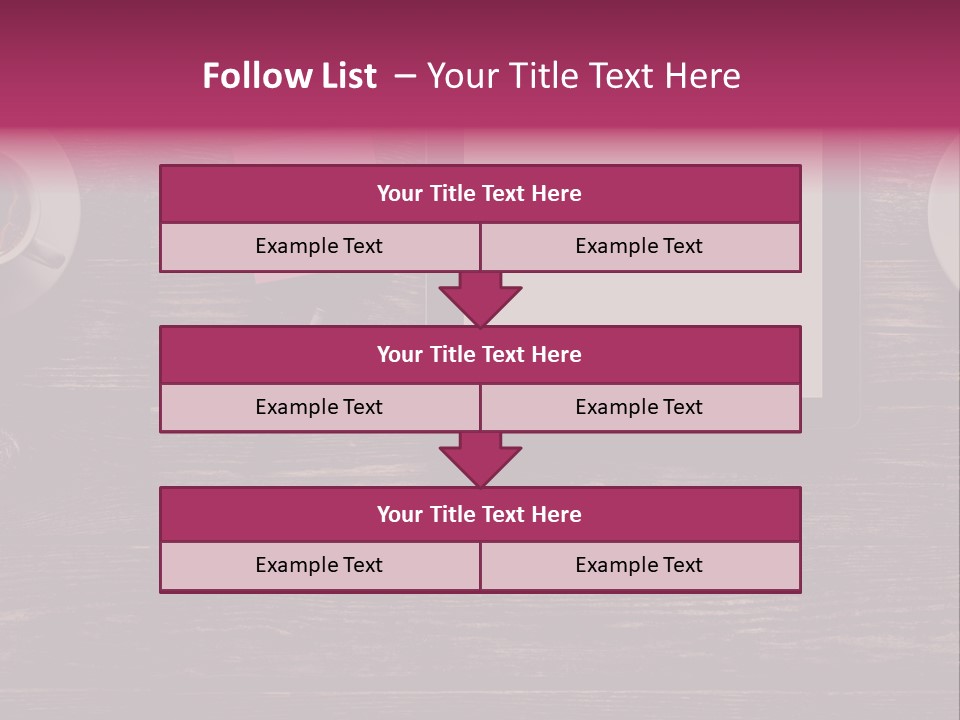 A Tablet Computer Sitting On Top Of A Wooden Table PowerPoint Template