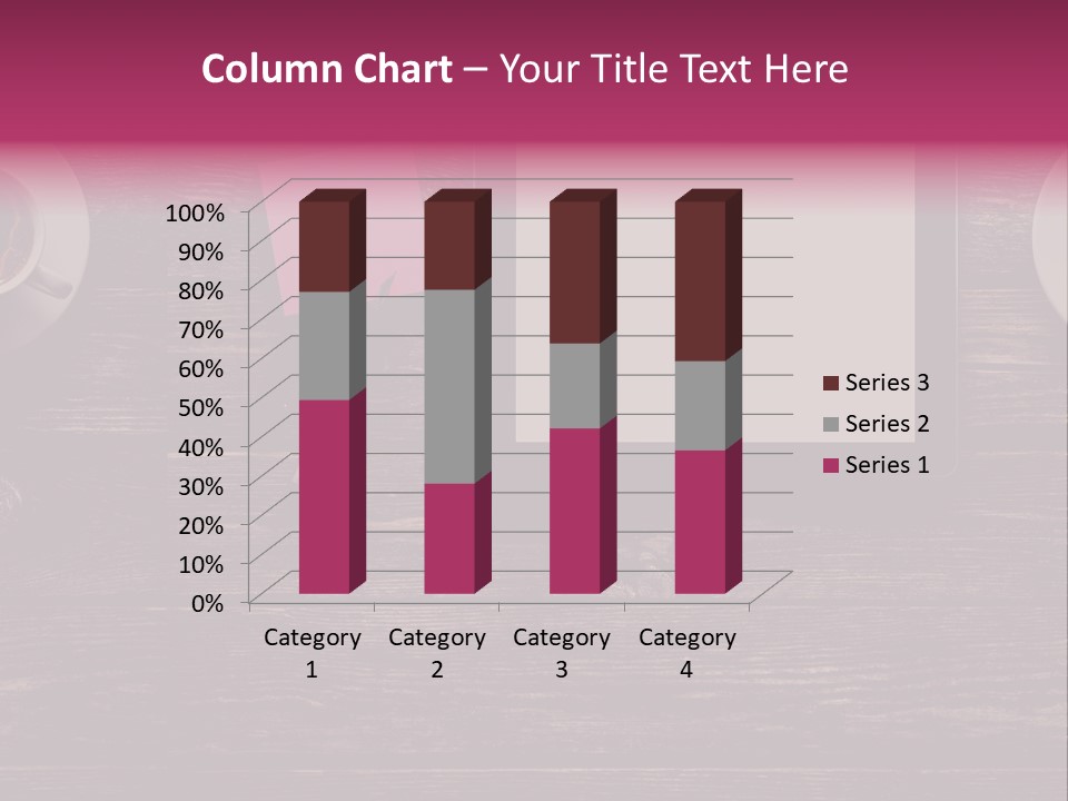 A Tablet Computer Sitting On Top Of A Wooden Table PowerPoint Template