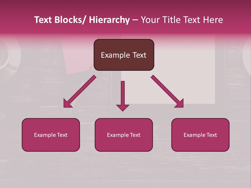 A Tablet Computer Sitting On Top Of A Wooden Table PowerPoint Template