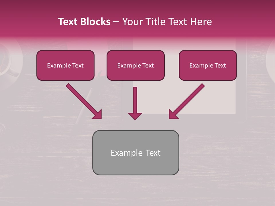 A Tablet Computer Sitting On Top Of A Wooden Table PowerPoint Template