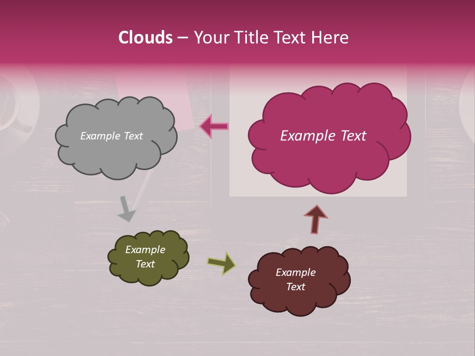 A Tablet Computer Sitting On Top Of A Wooden Table PowerPoint Template