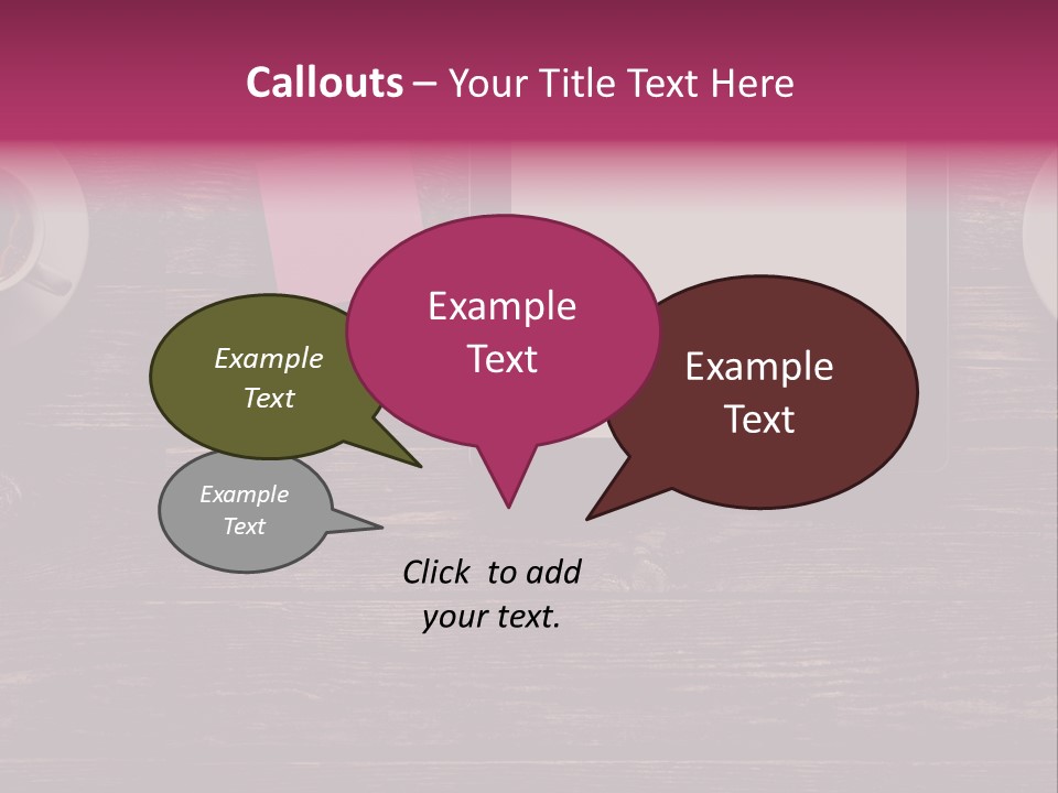 A Tablet Computer Sitting On Top Of A Wooden Table PowerPoint Template