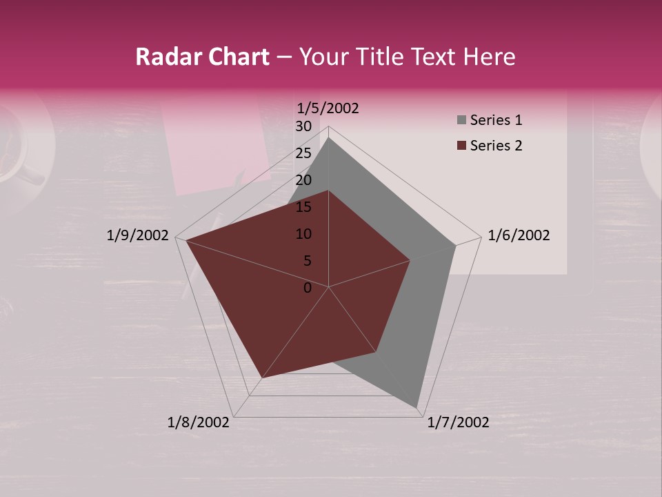 A Tablet Computer Sitting On Top Of A Wooden Table PowerPoint Template