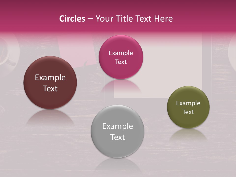 A Tablet Computer Sitting On Top Of A Wooden Table PowerPoint Template