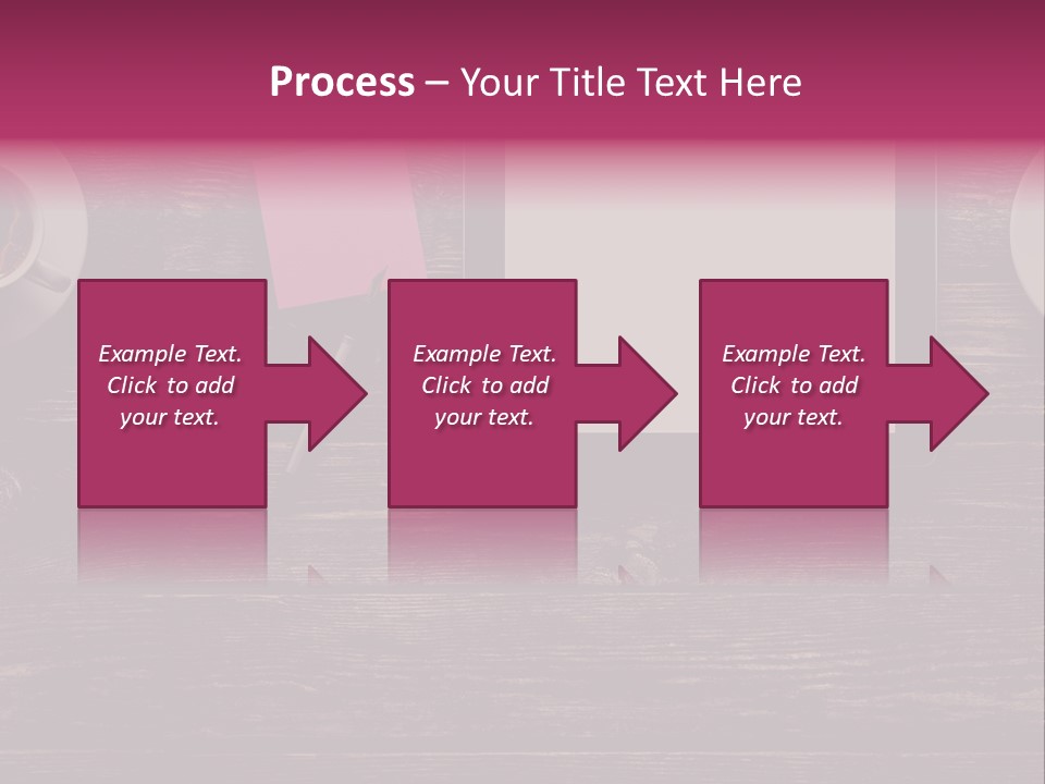 A Tablet Computer Sitting On Top Of A Wooden Table PowerPoint Template