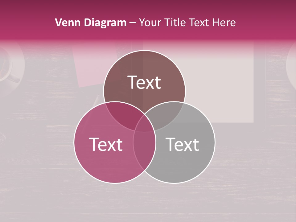 A Tablet Computer Sitting On Top Of A Wooden Table PowerPoint Template