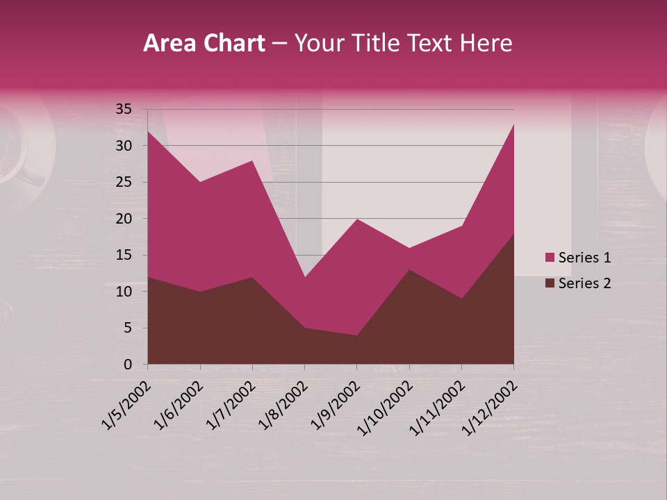 A Tablet Computer Sitting On Top Of A Wooden Table PowerPoint Template