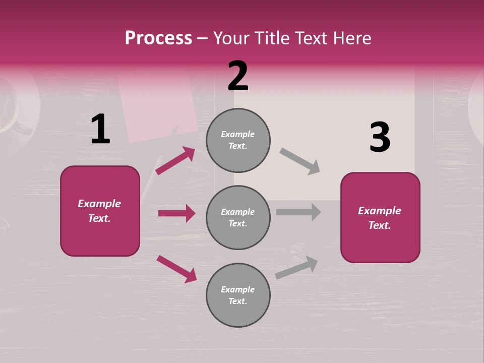 A Tablet Computer Sitting On Top Of A Wooden Table PowerPoint Template