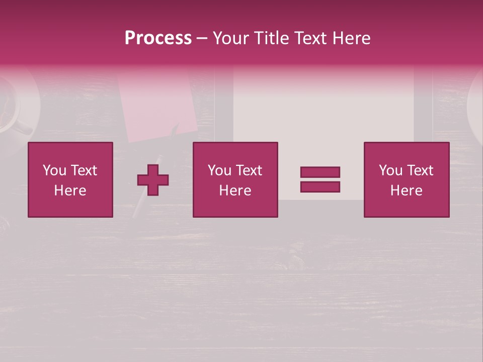 A Tablet Computer Sitting On Top Of A Wooden Table PowerPoint Template