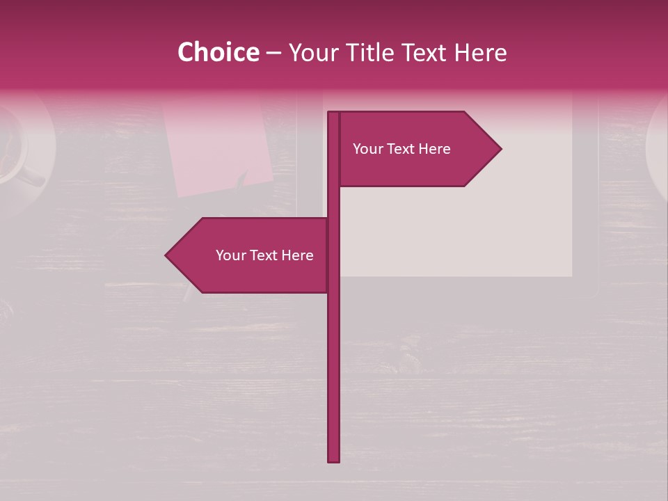 A Tablet Computer Sitting On Top Of A Wooden Table PowerPoint Template