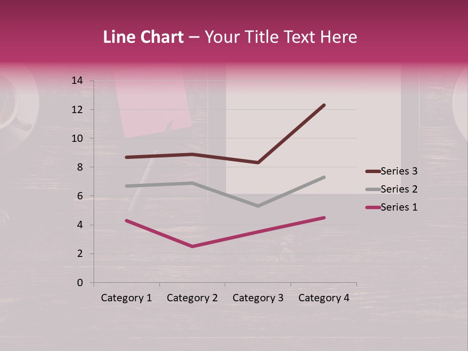 A Tablet Computer Sitting On Top Of A Wooden Table PowerPoint Template