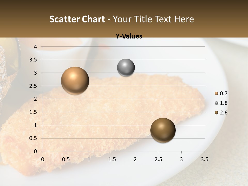 A White Plate Topped With A Piece Of Fish Next To A Cup Of Sauce PowerPoint Template