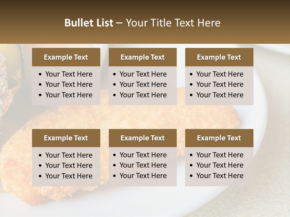 A White Plate Topped With A Piece Of Fish Next To A Cup Of Sauce PowerPoint Template