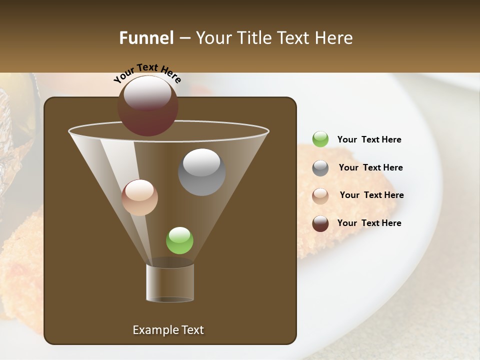 A White Plate Topped With A Piece Of Fish Next To A Cup Of Sauce PowerPoint Template