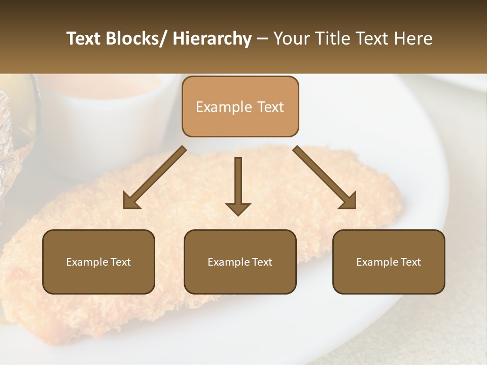 A White Plate Topped With A Piece Of Fish Next To A Cup Of Sauce PowerPoint Template