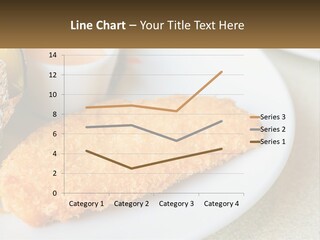 A White Plate Topped With A Piece Of Fish Next To A Cup Of Sauce PowerPoint Template