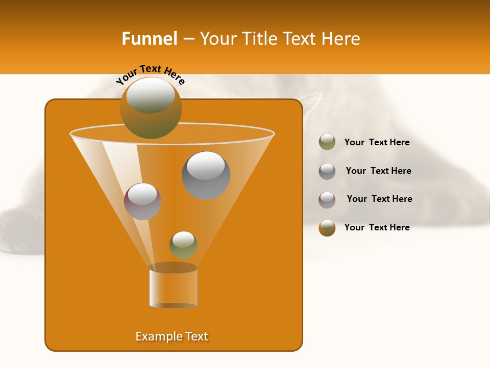 A Gray Cat Laying Down On A White Surface PowerPoint Template