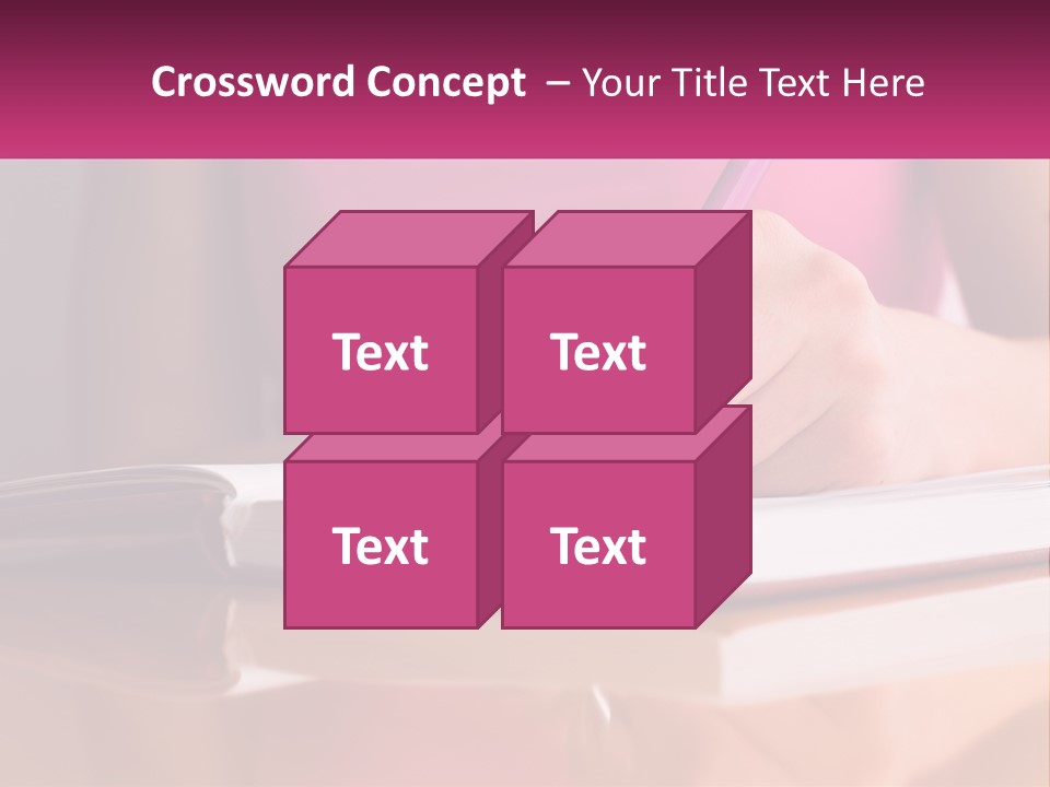 A Person Writing On A Book With A Pen PowerPoint Template