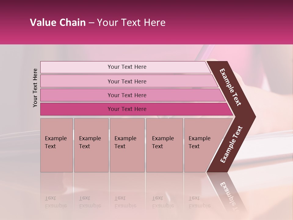A Person Writing On A Book With A Pen PowerPoint Template