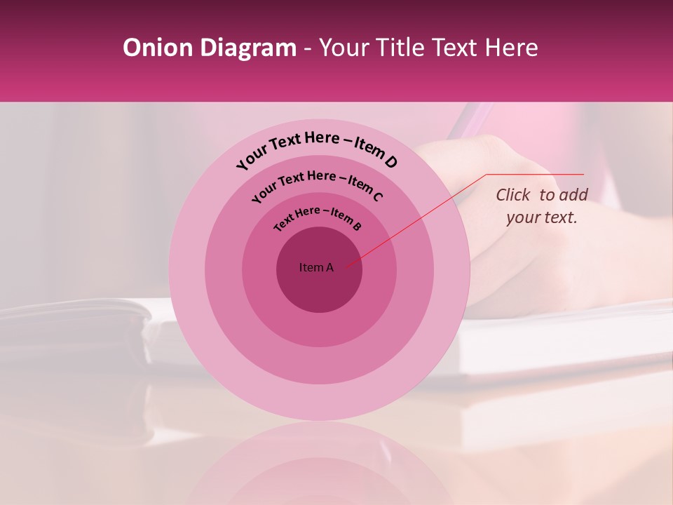 A Person Writing On A Book With A Pen PowerPoint Template