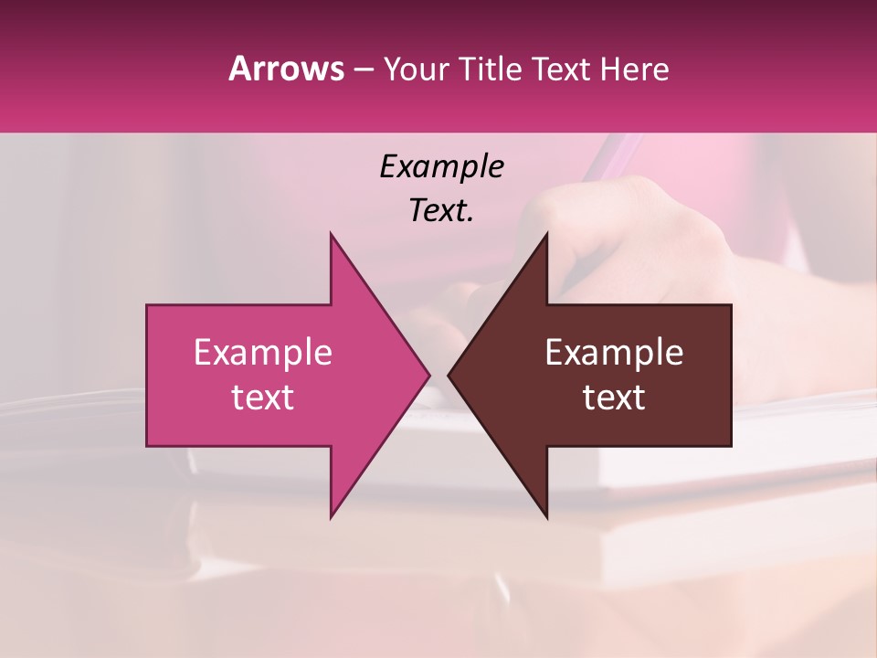 A Person Writing On A Book With A Pen PowerPoint Template