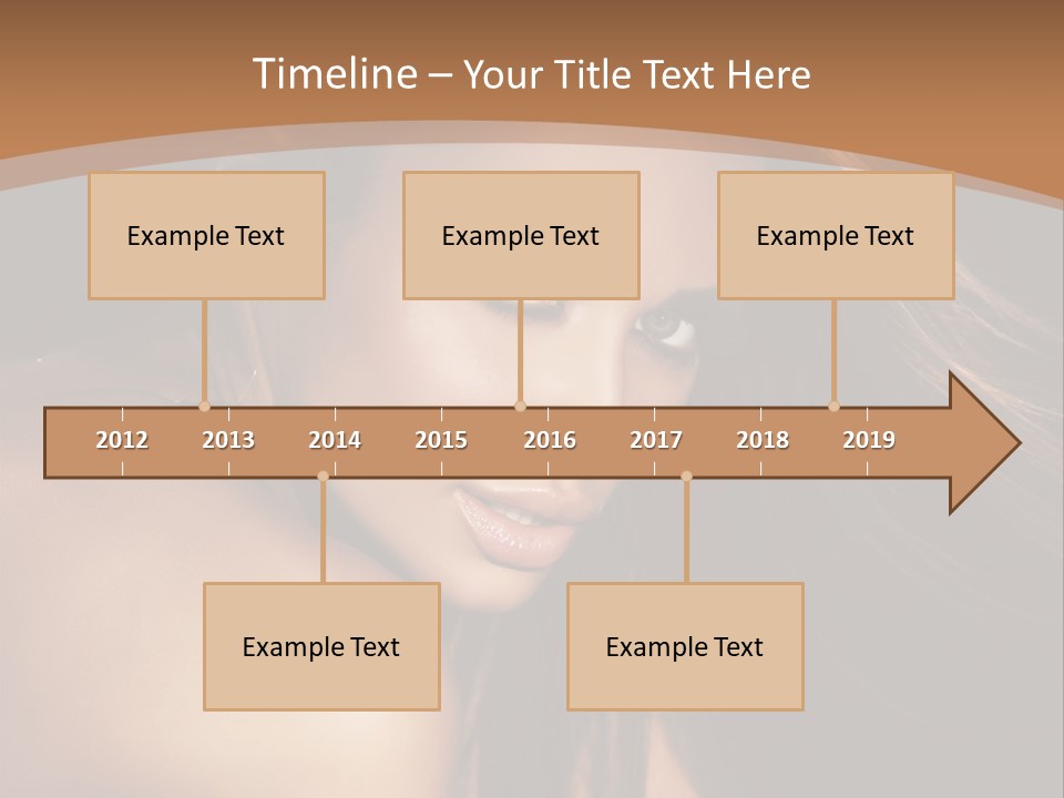 A Beautiful Woman With Long Hair Powerpoint Presentation PowerPoint Template