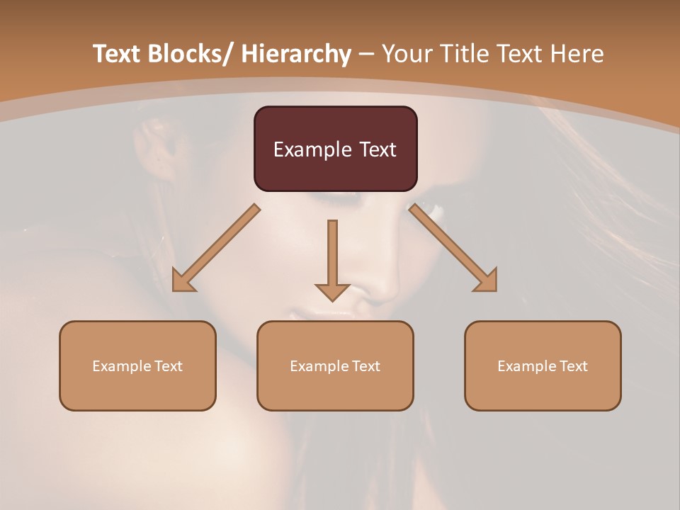 A Beautiful Woman With Long Hair Powerpoint Presentation PowerPoint Template